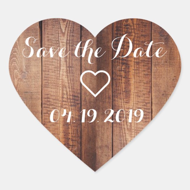 Save the Date Calendar Sticker (Front)