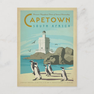 Save the Date Cape Town, South Africa Announcement Postcard