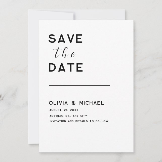 Save the Date Card (Front)