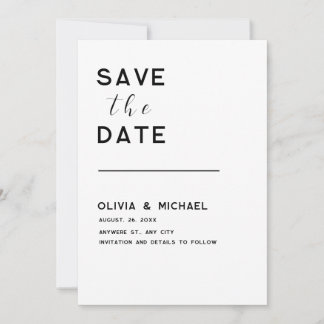 Save the Date Card