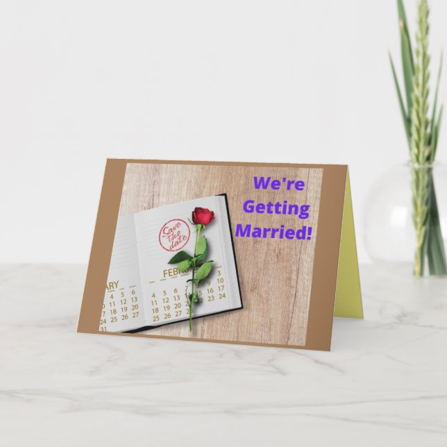 Save the date card (Front)