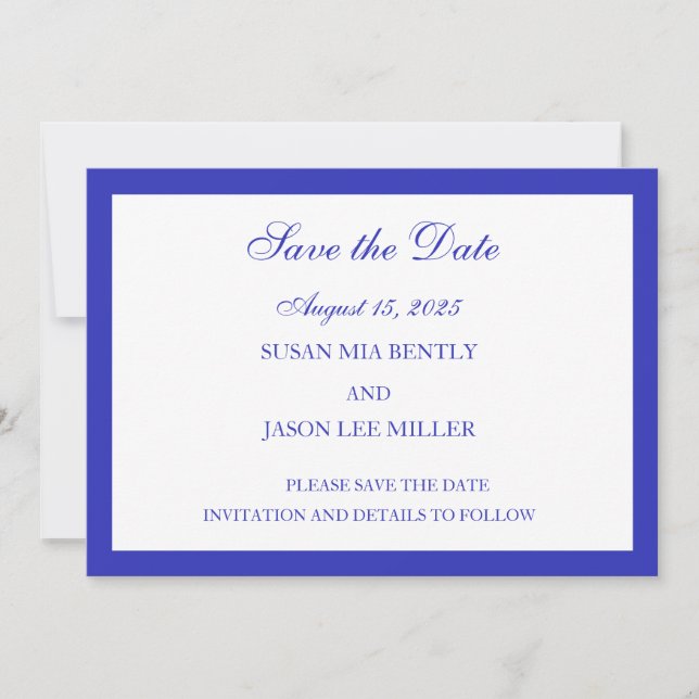 Save The Date Card (Front)