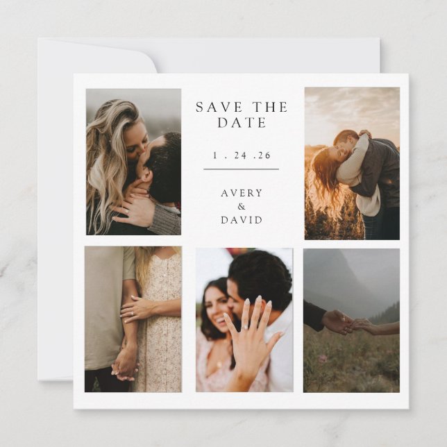 Save the Date Card Customizable (Front)