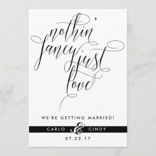 Save The Date Card   Elopement Announcement