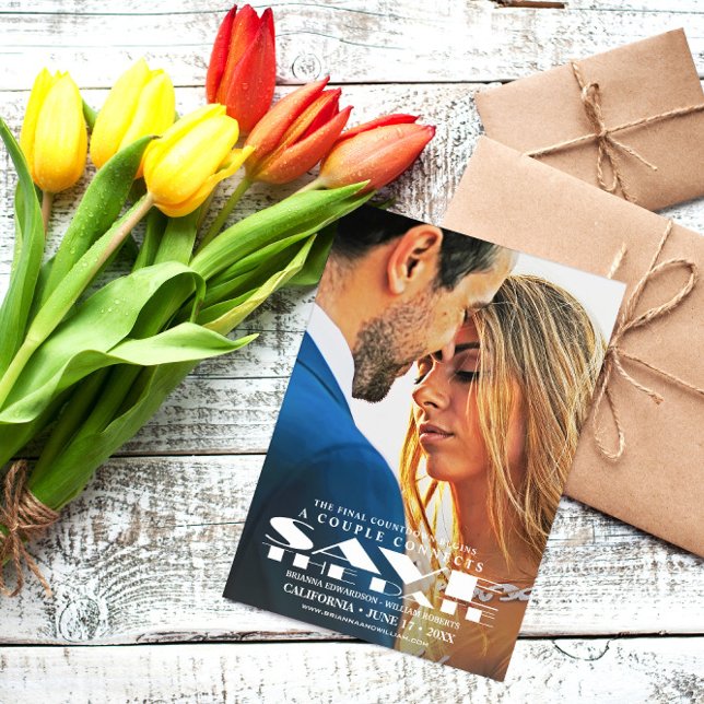 Save the Date Card | Movie Poster Photo Invitation (Creator Uploaded)