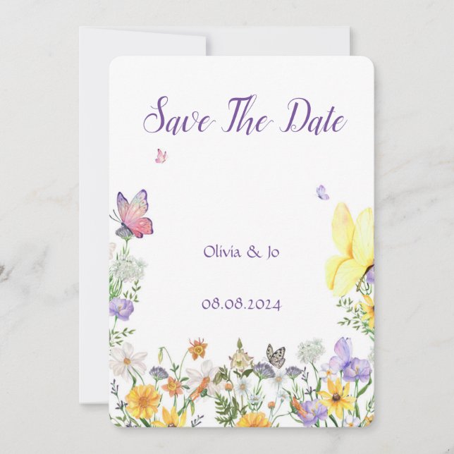 SAVE THE DATE CARD PERFECT FOR WEDDINGS (Front)