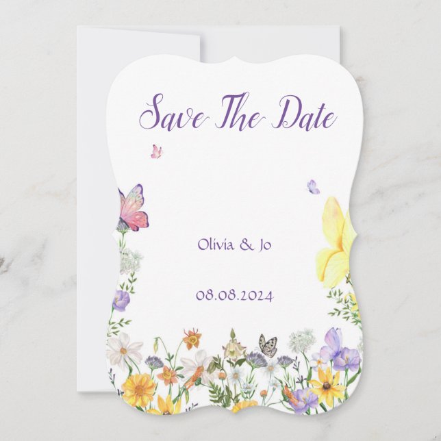 SAVE THE DATE CARD PERFECT FOR WEDDINGS (Front)