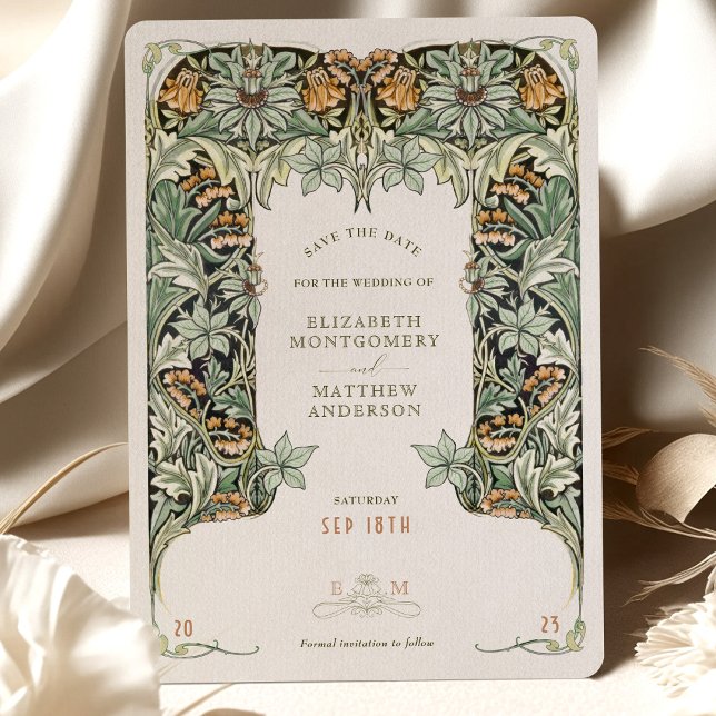Save the Date Card Victorian Elegance Wedding (Creator Uploaded)