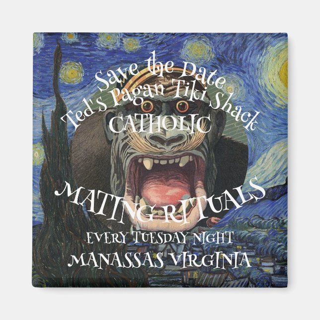 SAVE THE DATE CATHOLIC MATING RITUALS TUESDAY MAGNET (Front)