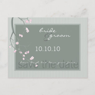 SAVE THE DATE :: cherry blossom Postcard