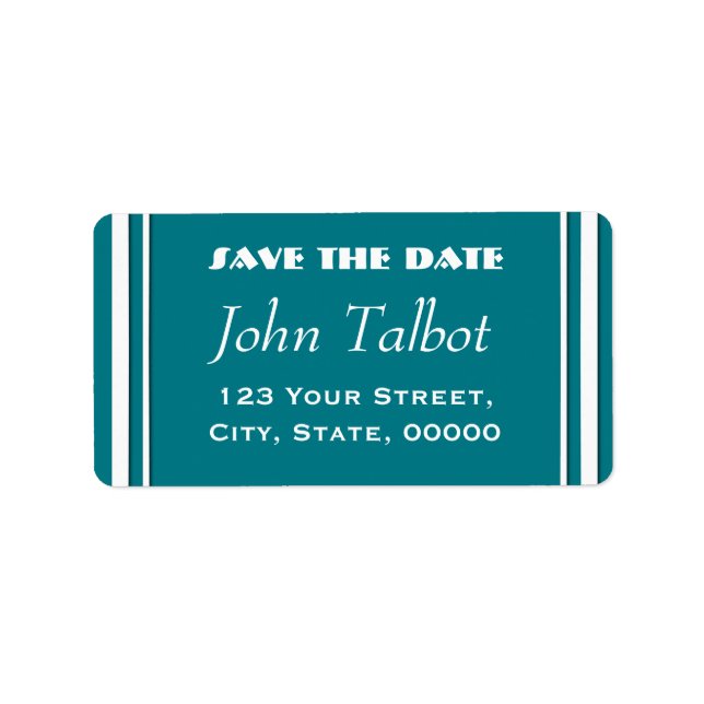 Save the Date Choose Colour Address Label (Front)