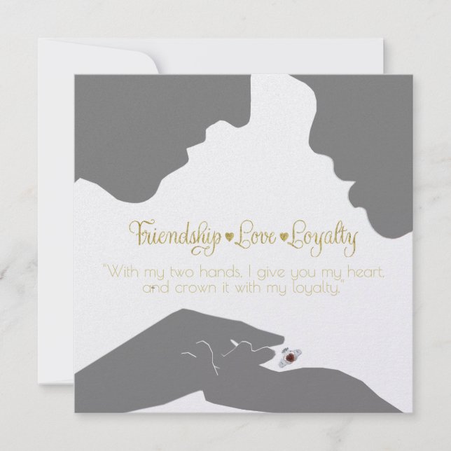 Save the Date Claddagh Gold (Front)