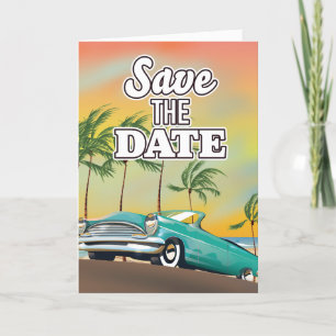 Save the Date Classic car Note Card