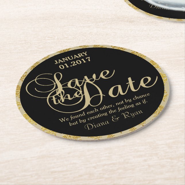 Save the Date Coasters (Angled)