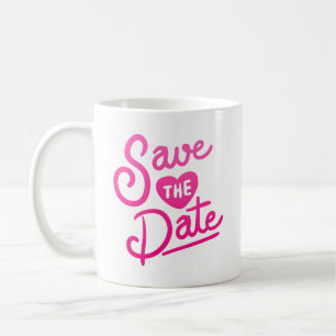 save the date coffee mug