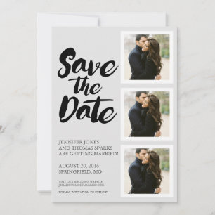Save the Date Collage   WEDDINGS Invitation