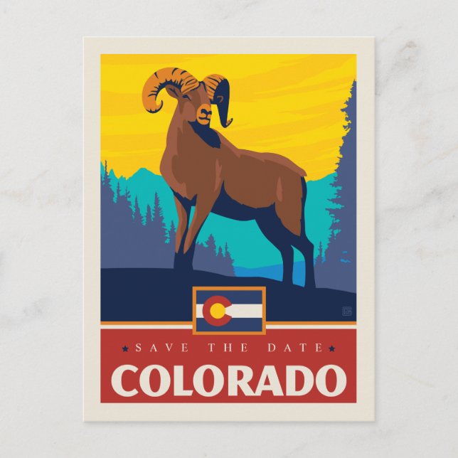 Save the Date | Colorado Invitation Postcard (Front)