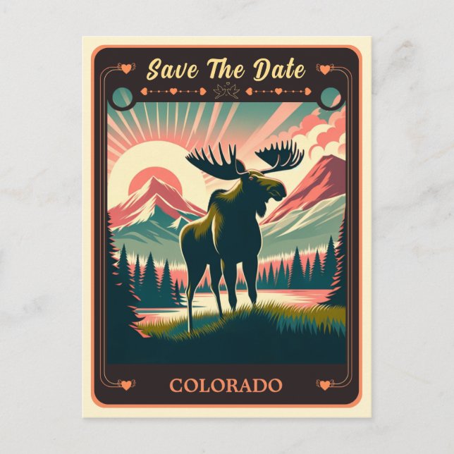 Save the Date | Colorado Invitation Postcard (Front)