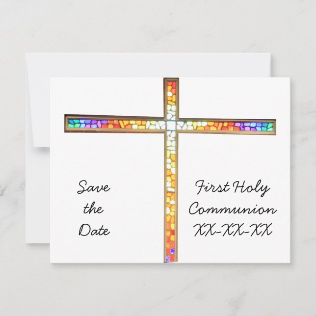 Save the Date - Communion - invitation (Front)