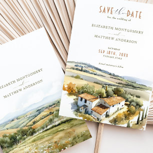 Save The Date Country Relais & Spa Le Capanne Invitation