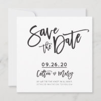 SAVE THE DATE custom design for Colton + Mary