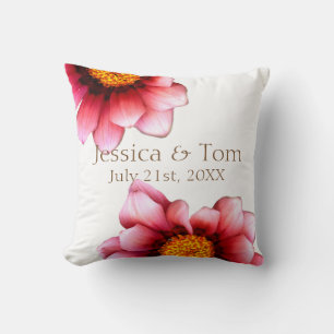 Save the date Custom Floral Cushion