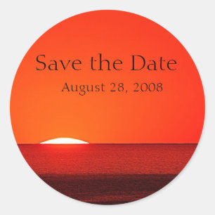 Save the Date Custom Invitation Sticker