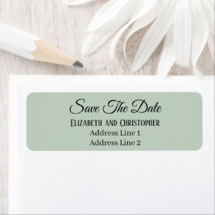 Save The Date Custom Name Return Address Label
