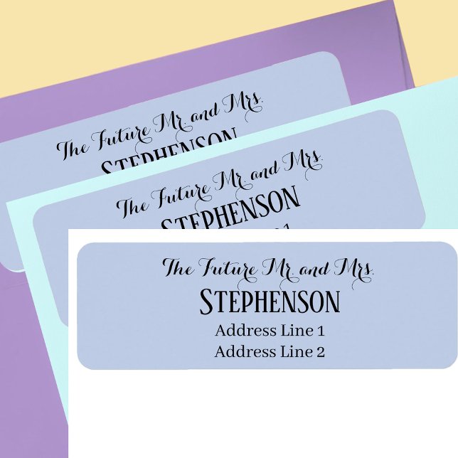 Save The Date Custom Name Return Address Label (Creator Uploaded)