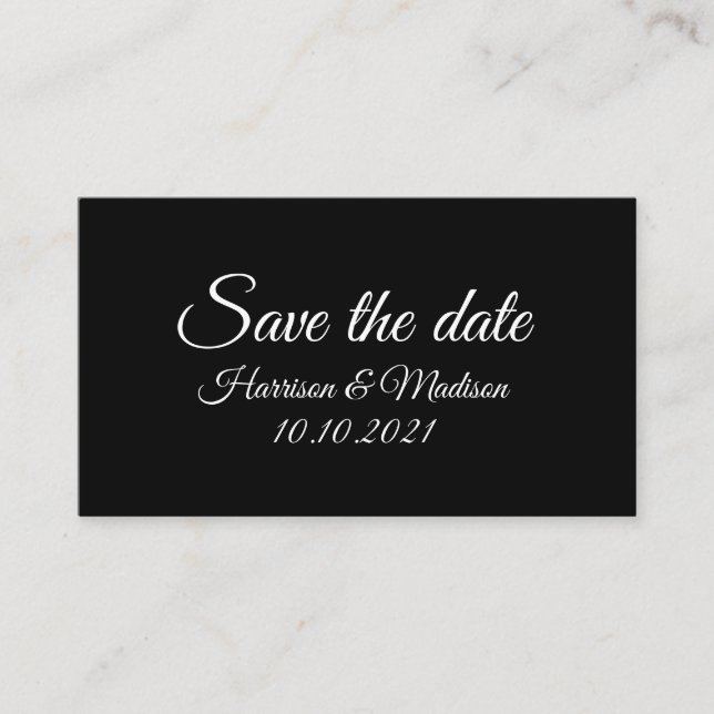 Save the Date, custom text Wedding Announcement (Front)