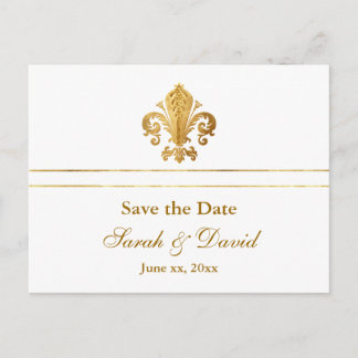 Save the Date Customisable Announcement Postcard