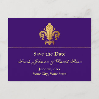 Save the Date Customisable Announcement Postcard