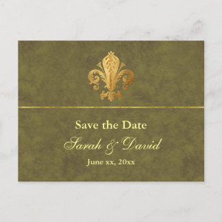 Save the Date Customisable Announcement Postcard
