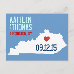 Save the Date - Customisable - Kentucky Announcement Postcard