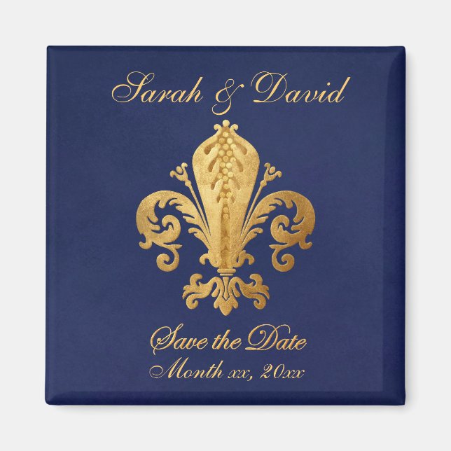 Save the Date Customisable Magnet (Front)