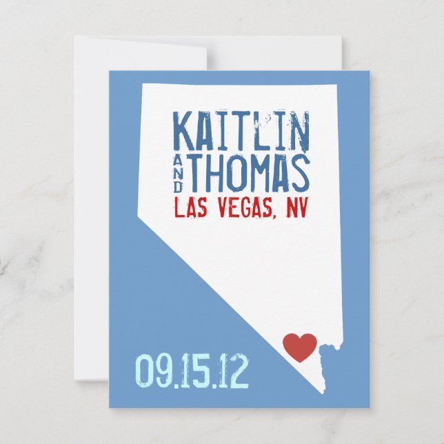 Save the Date - Customisable - Nevada (Front)