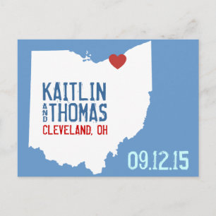 Save the Date - Customisable - Ohio Announcement Postcard