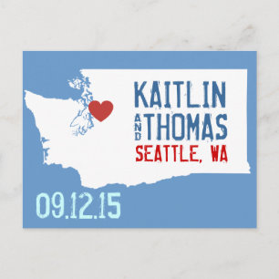 Save the Date - Customisable - Washington Announcement Postcard