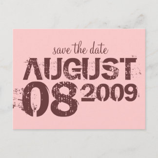 save the date - customise announcement postcard