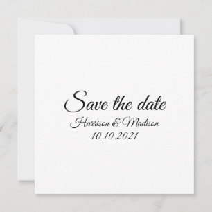 Save the Date, customise text Wedding Announcement