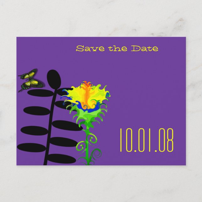 Save The Date - - - - Customised - Customised Announcement Postcard (Front)