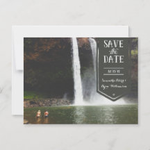 Save the Date, cute modern custom photo magnet