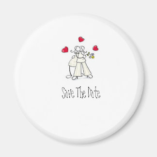 Save the Date Cute wedding magnets Personalized