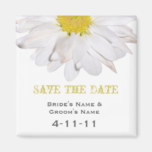 Save The Date - Daisy Wedding Magnet