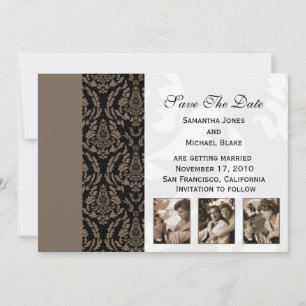 Save the Date -Damask