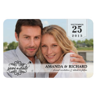 Save the Date - Deluxe Borderless Photo Magnets