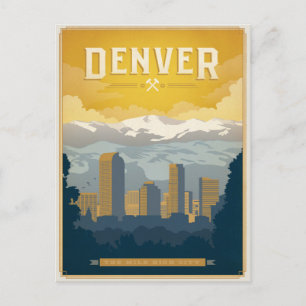 Save the Date   Denver, CO Announcement Postcard