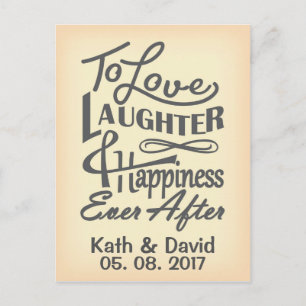 Save the date design announcement postcard