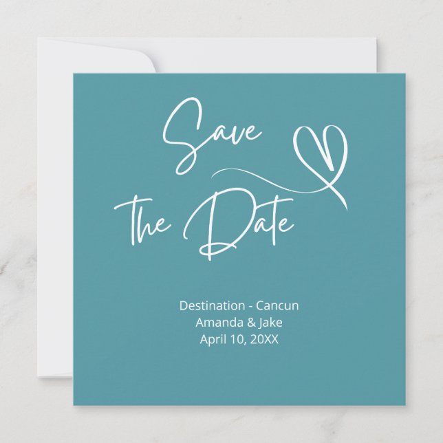 Save the Date Destination Wedding Invitation (Front)