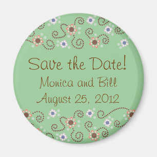 Save the Date Dot Magnet